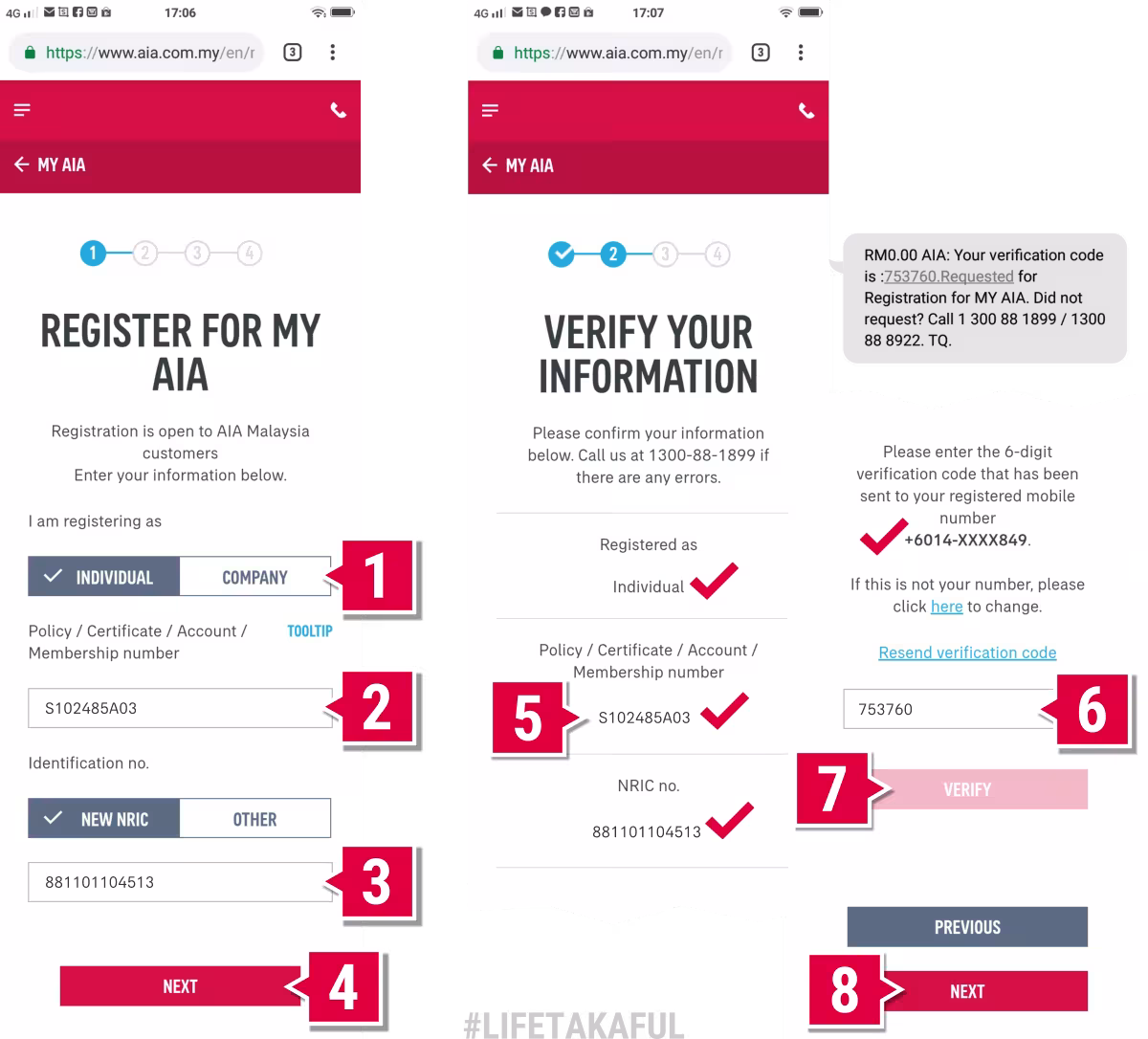 Aplikasi AIA+ Malaysia 2