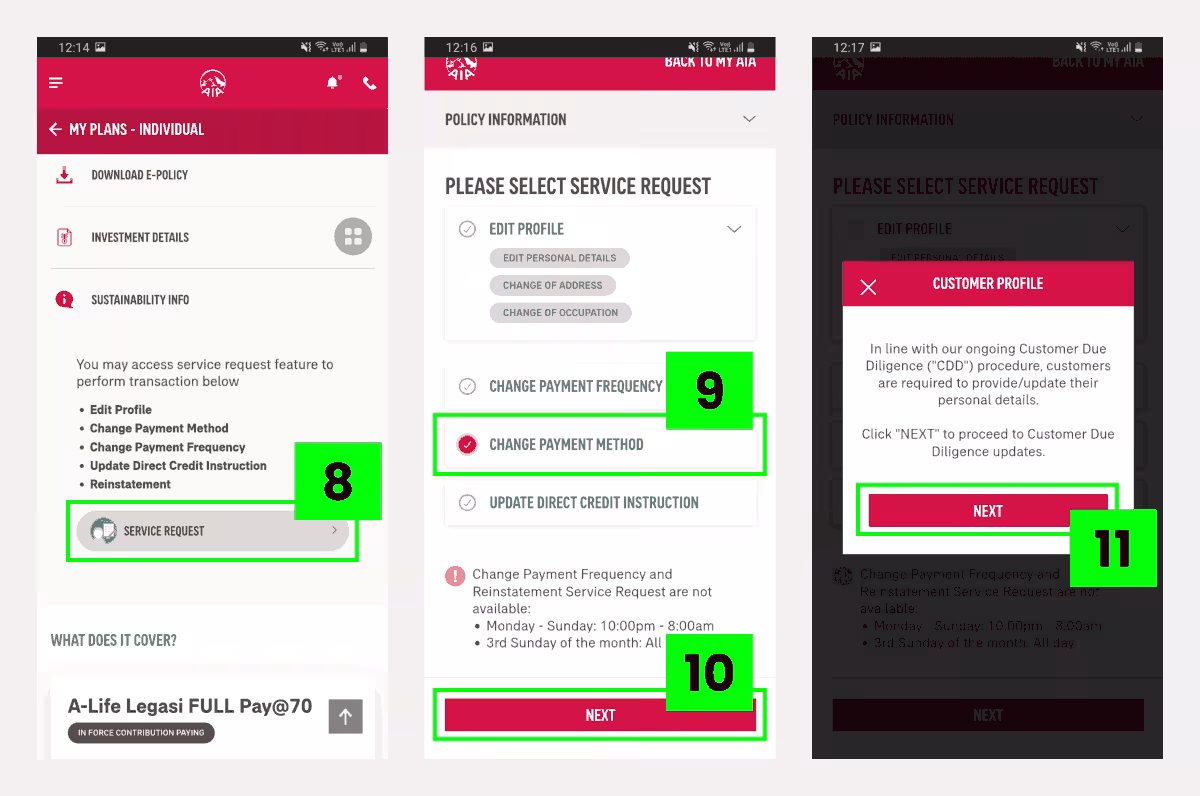 Cara Tukar Kad Debit / Kredit Takaful AIA