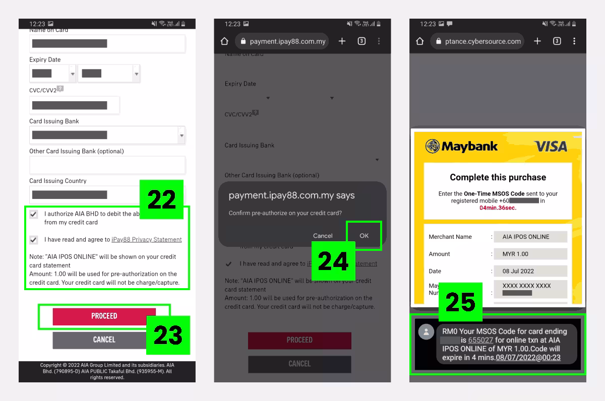 Cara Tukar Kad Debit / Kredit Takaful AIA